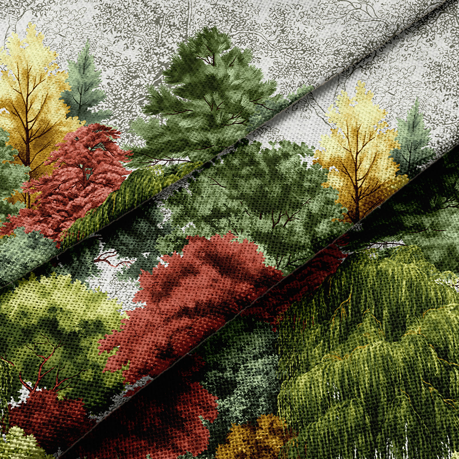 Рогожка 150 см наб арт. 904 29448-1 Осень - 1