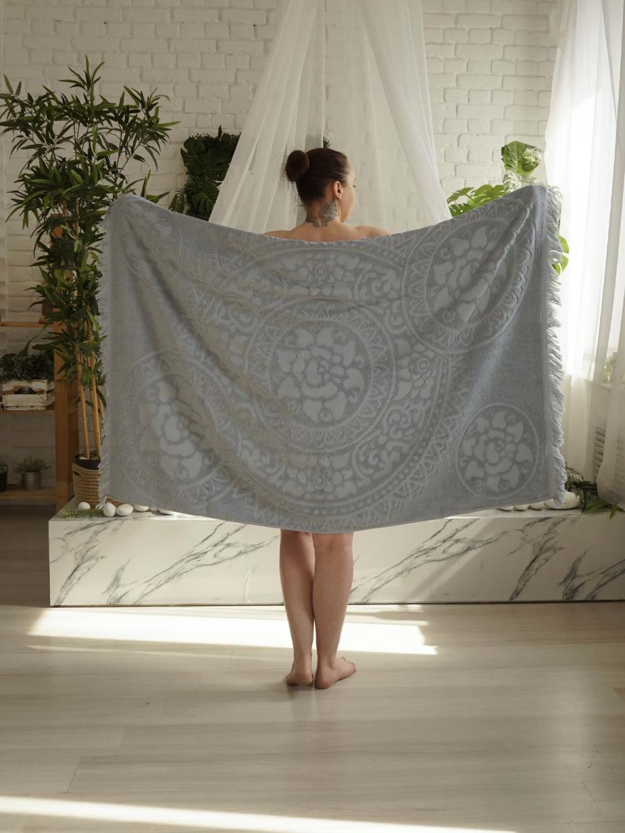 Полотенце махровое SH Knots 3110 Серый САХ 5121 - 0