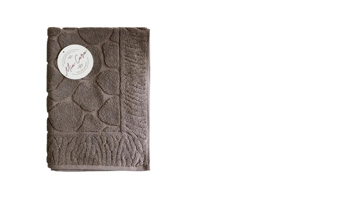 Полотенце махровое для ног (коврик) Mia Cara коричневый - 0