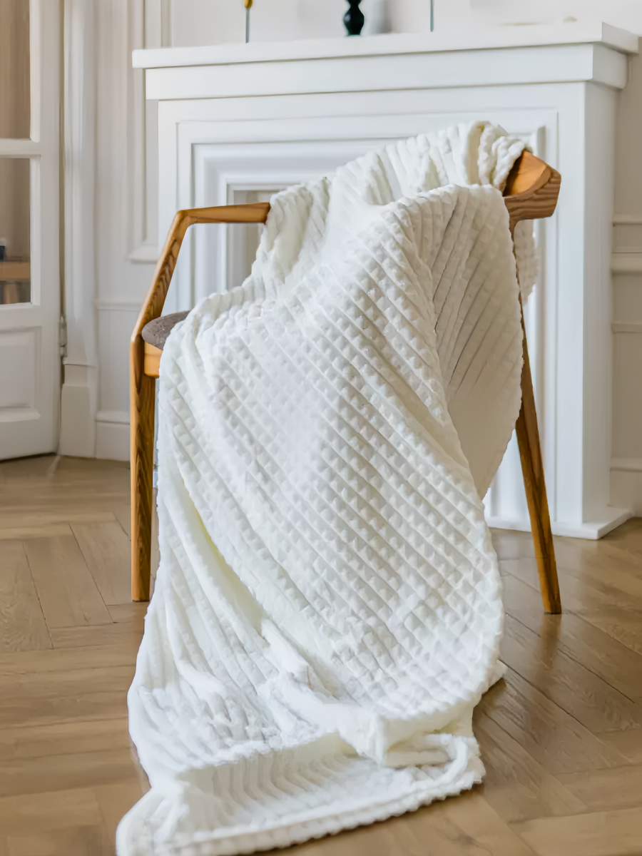 Плед велсофт Евро Молочный - 1