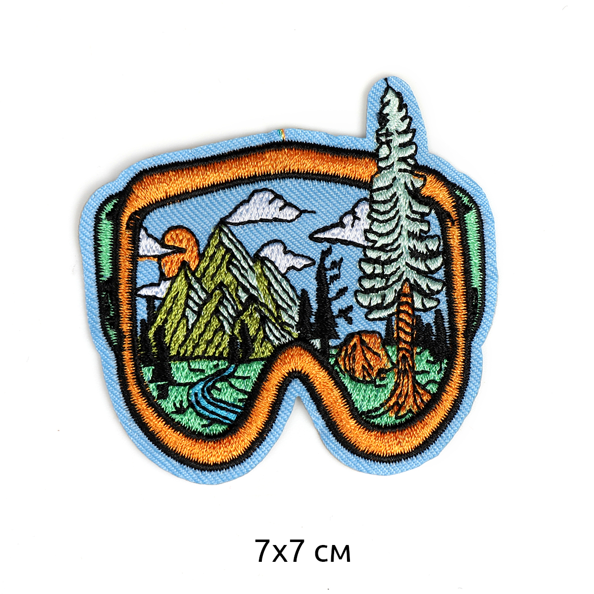 Аппликации пришивные арт.TBY 2417 ОЧКИ 7*7 см - 0