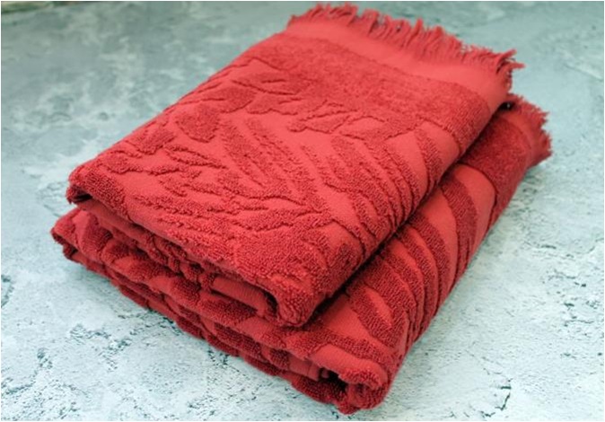 Полотенце махровое PALMA 100% хлопок, терракотовый - 0