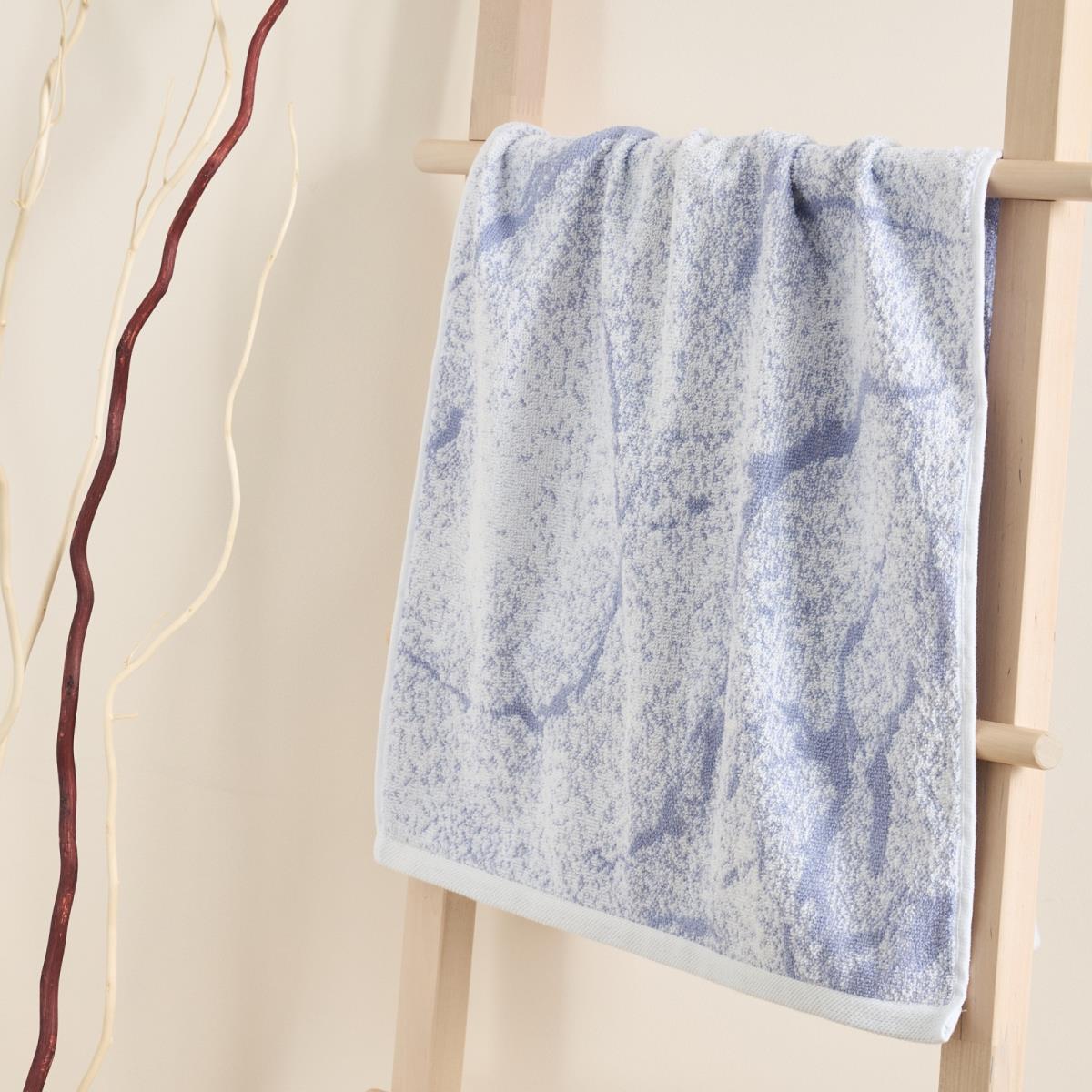 Полотенце махровое Fine Line Абстракция , васильковый, пестроткань - 0