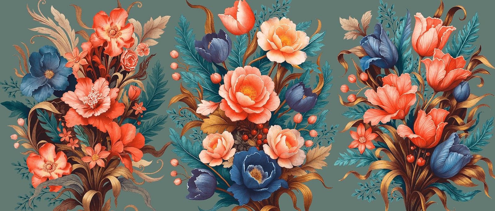 Рогожка 150 см наб рис.29454-1 Цветосад - 0