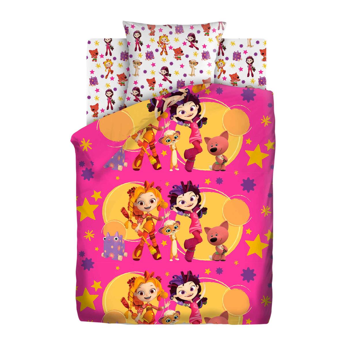 КПБ поплин Мульт рис.16303-1/16304-1 Девчонки - 1