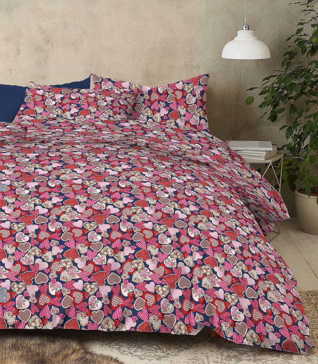 Бязь Комфорт 150 см наб рис.13137-1 Сердечки - 2