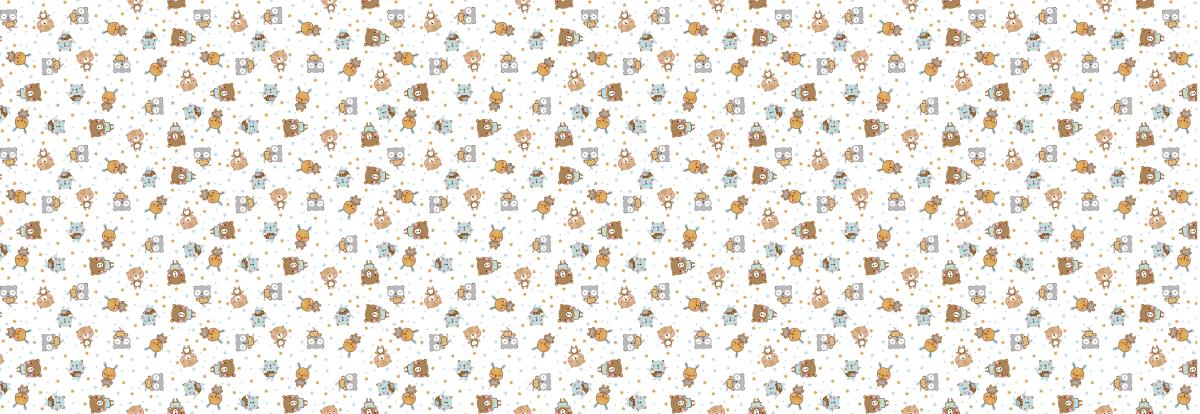 Фланель 90 см наб б/з рис.29149-1 Мишки - 0