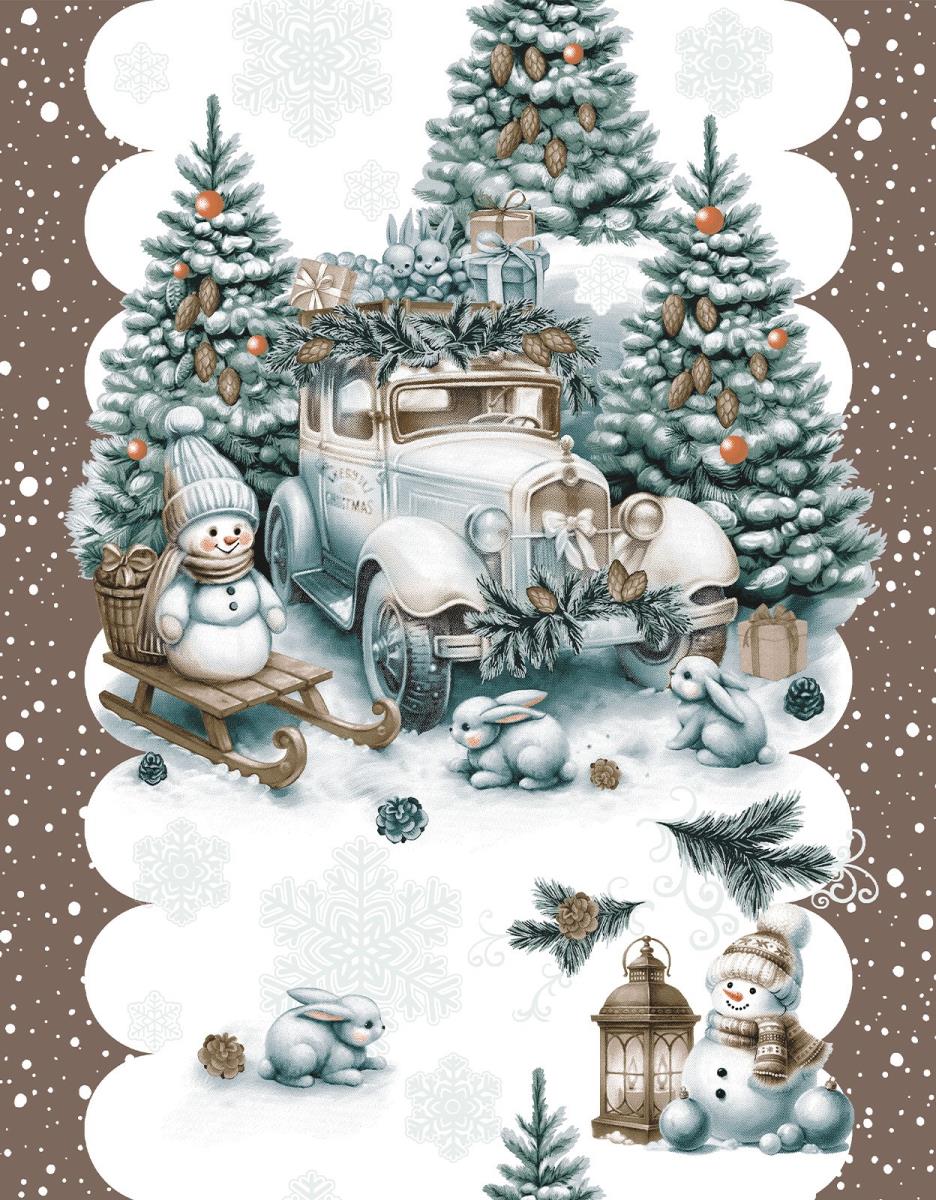 Дорожка 50 см наб рис.29385-2 Веселый Новый год - 0