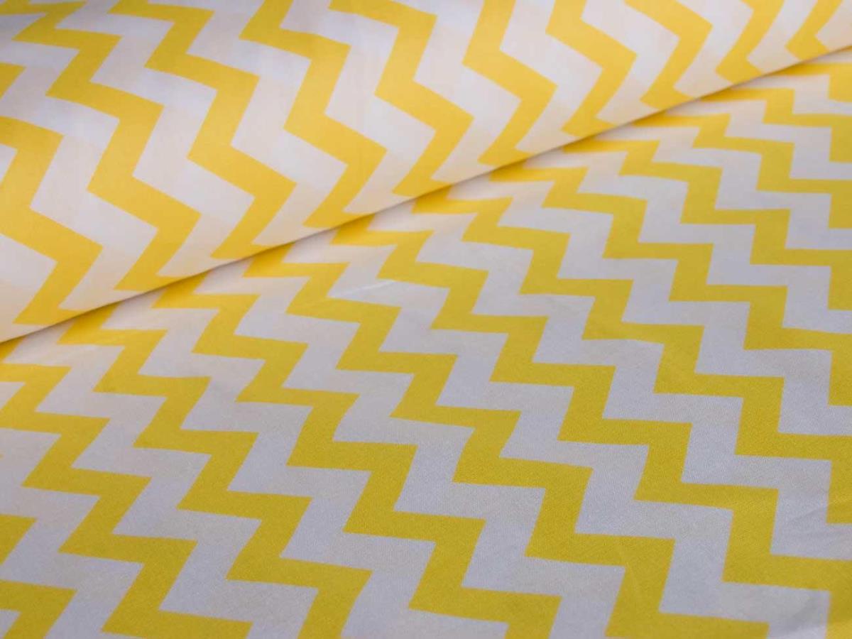 Бязь наб 150 см рис.1692/8 зигзаг желтый - 0