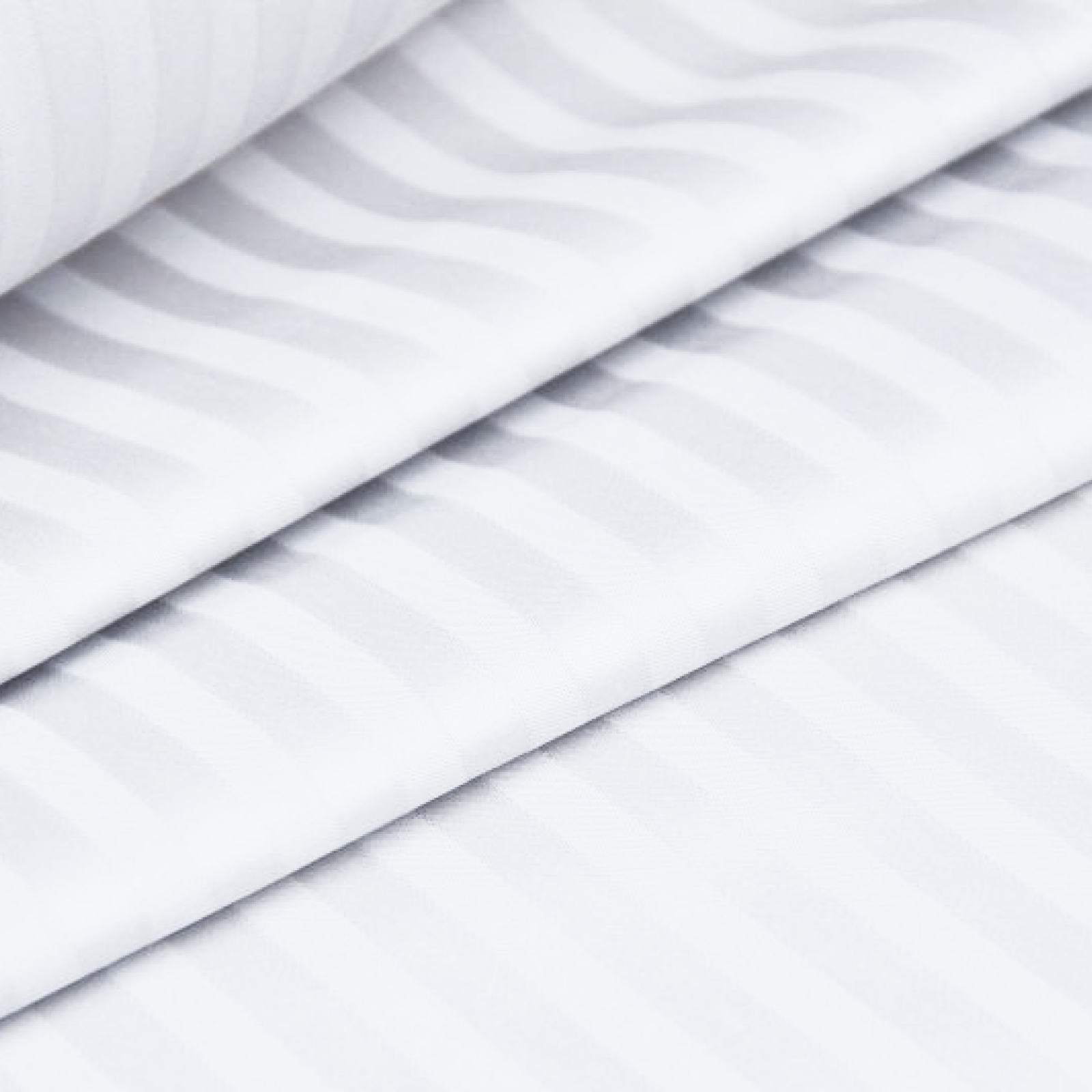 Страйп-сатин 220 см отбеленный арт 3052 (2*2 см) - 1