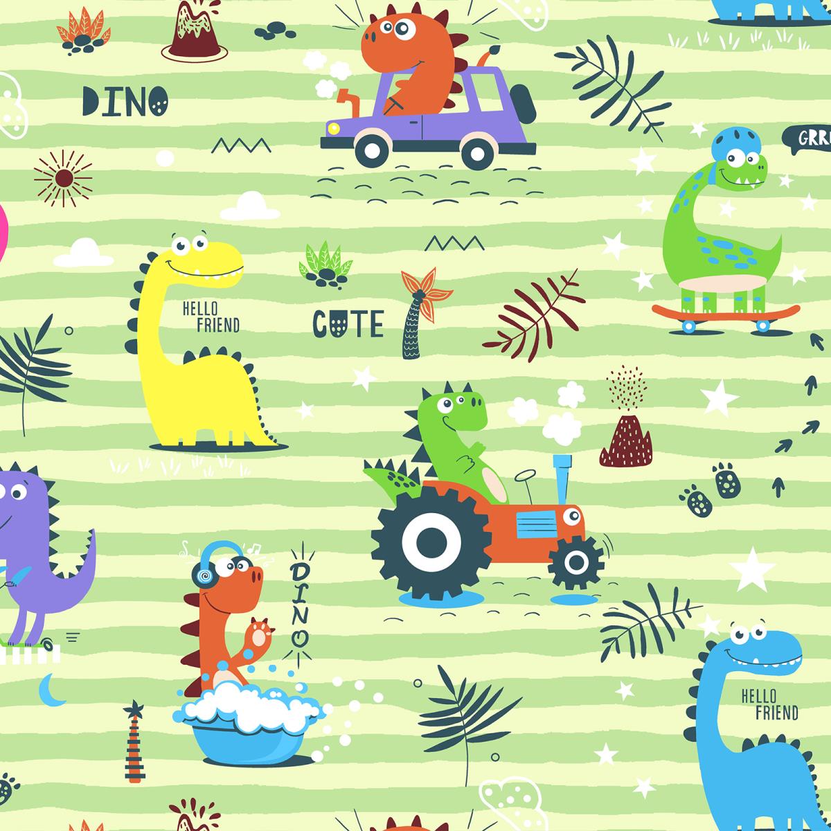 Перкаль 150 см наб рис.64042-1 Олли на зеленом (комп 957542) - 1