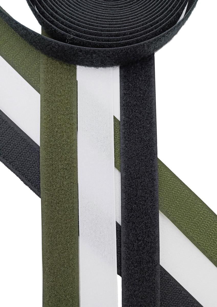 Липучка 25 мм МН ц050 (крючок + петля) хаки - 0