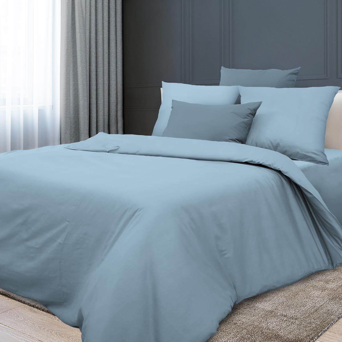 Бязь Премиум 220 см г/к рис.86024-6 голубой АК - 0