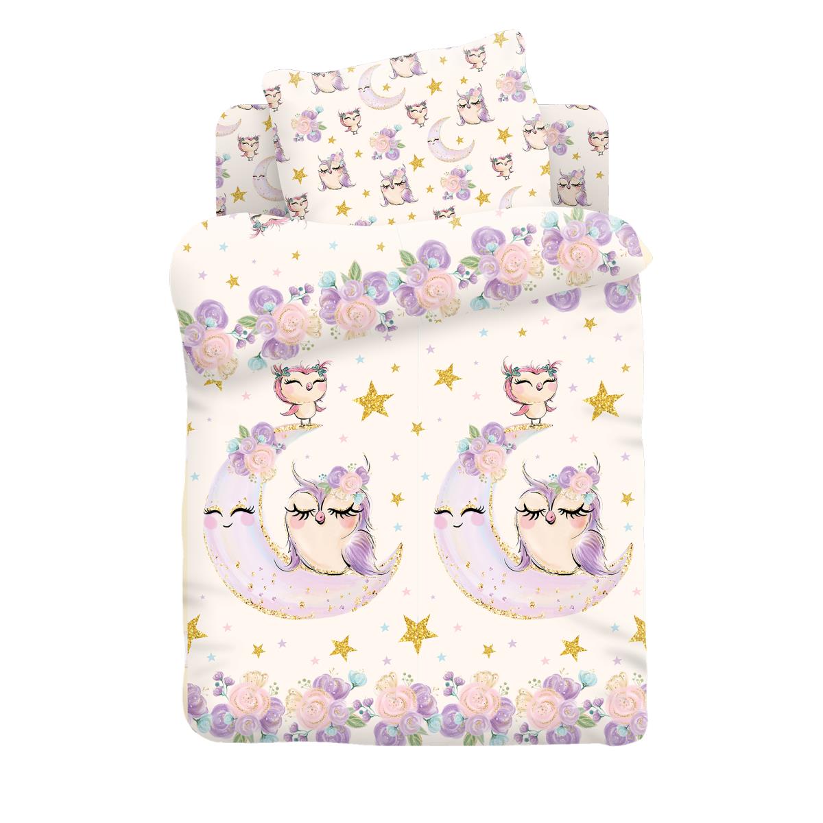 КПБ поплин Juno рис.13231-1/13232-1 Owls - 1