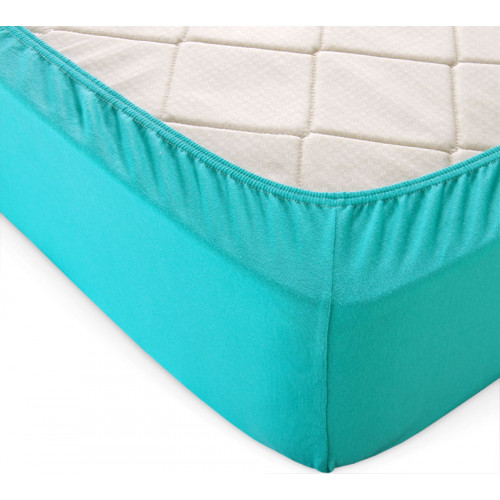 Простыня на резинке трикотаж Ментол МЦН - 0