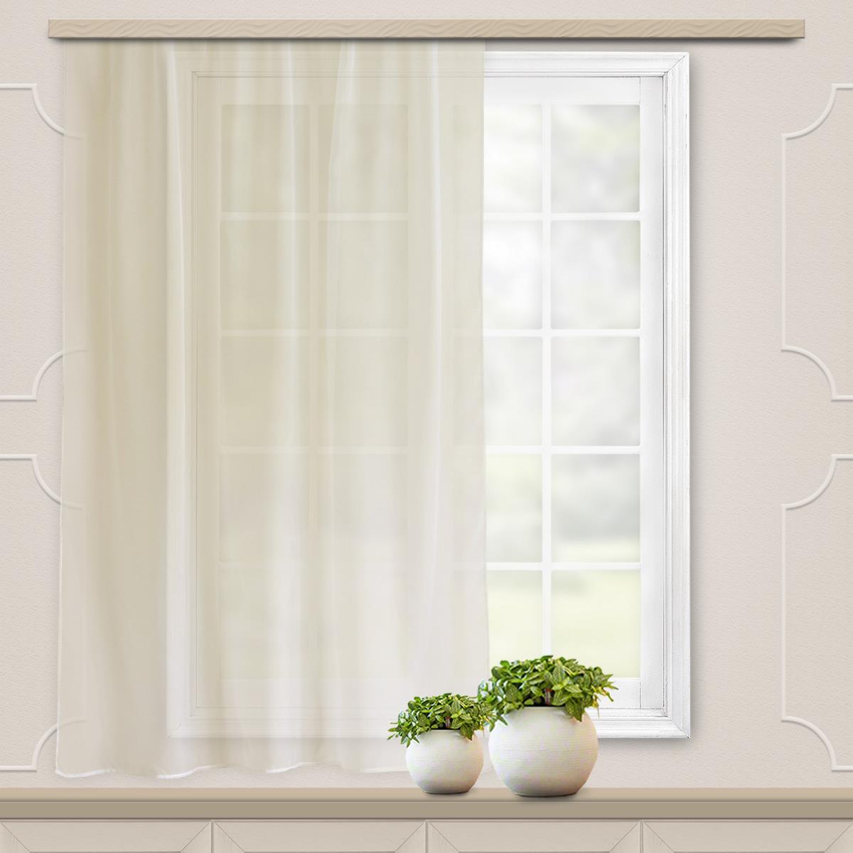 Штора вуаль Fine Line Дымка, молочный - 0