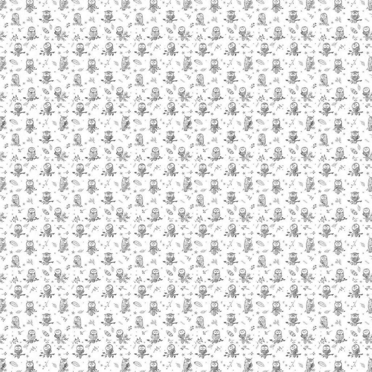 Перкаль 150 см наб рис.13273-2 Little owls - 1