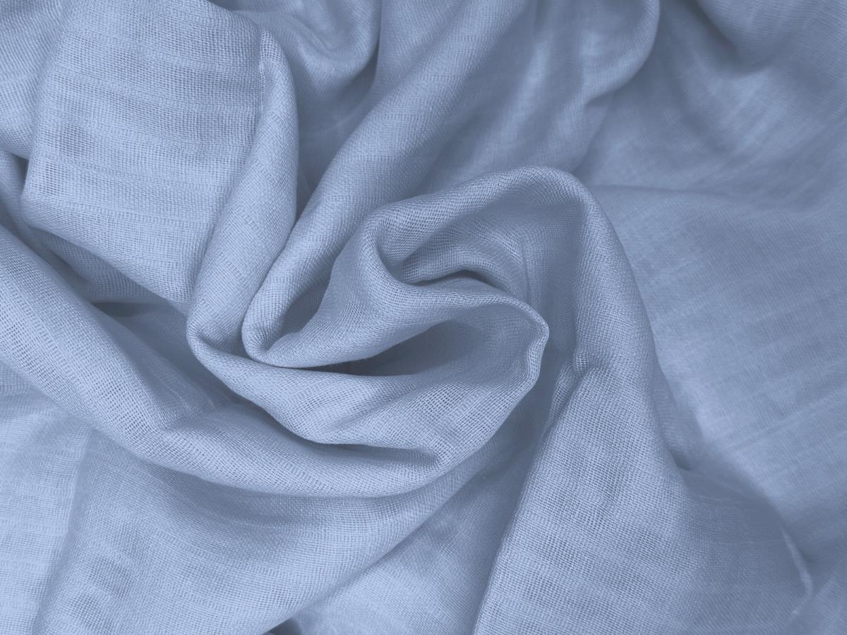 Муслин 150 см г/к рис.86002-6 голубой АК - 0