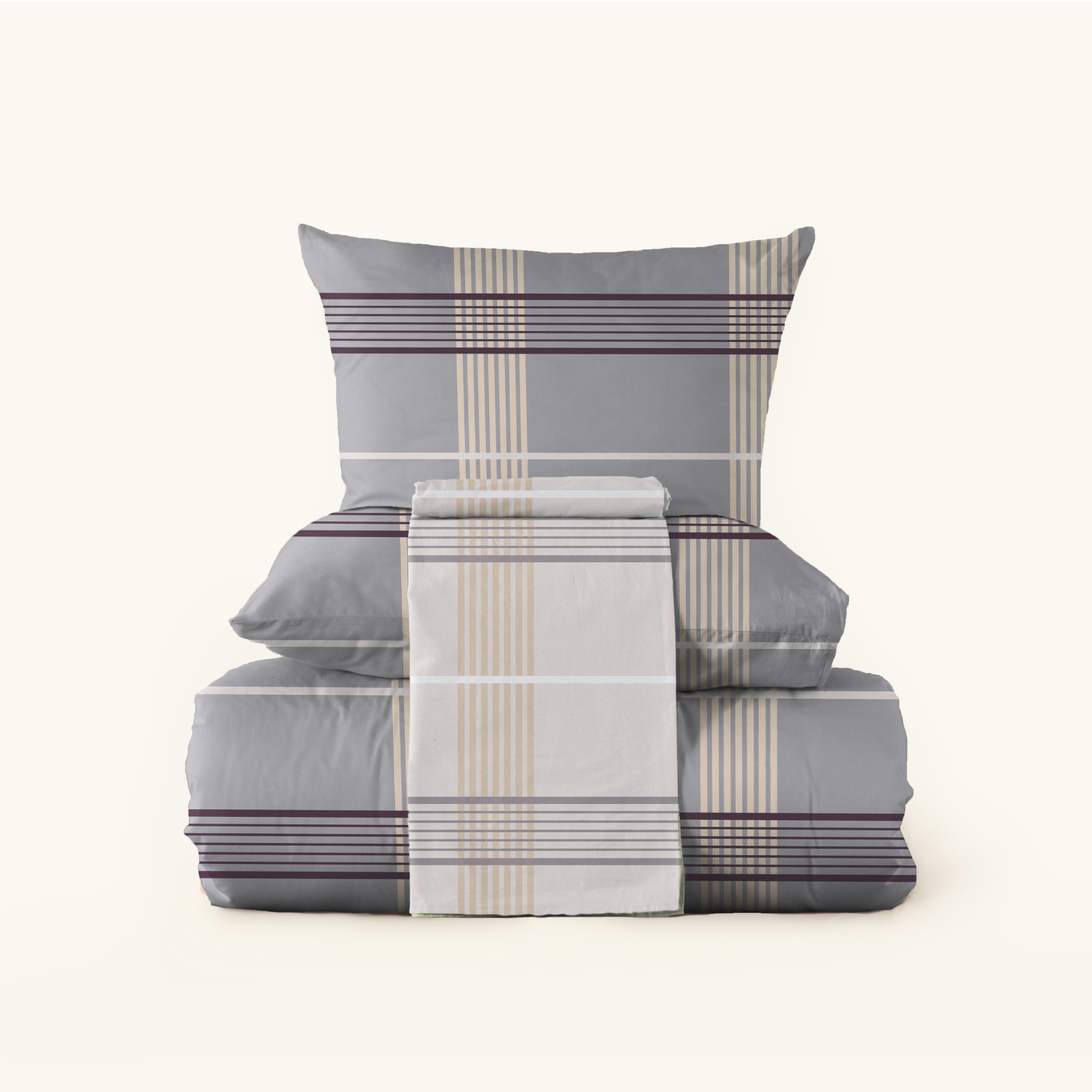 КПБ перкаль Fine Line рис.60362-3/60362-4 Тетра new - 1