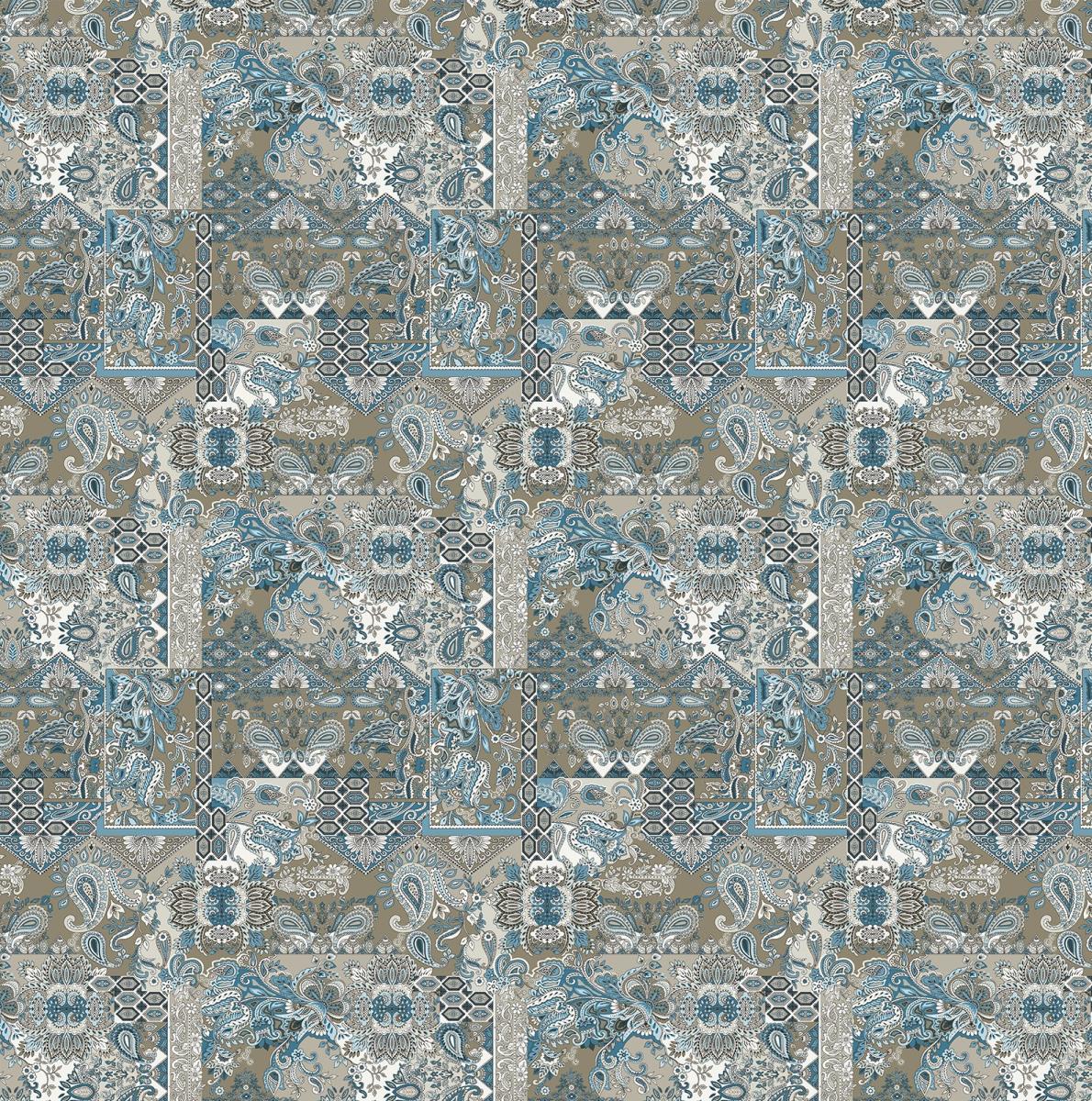 Бязь Премиум 220 см наб рис.72068-3 Новое пейсли - 1