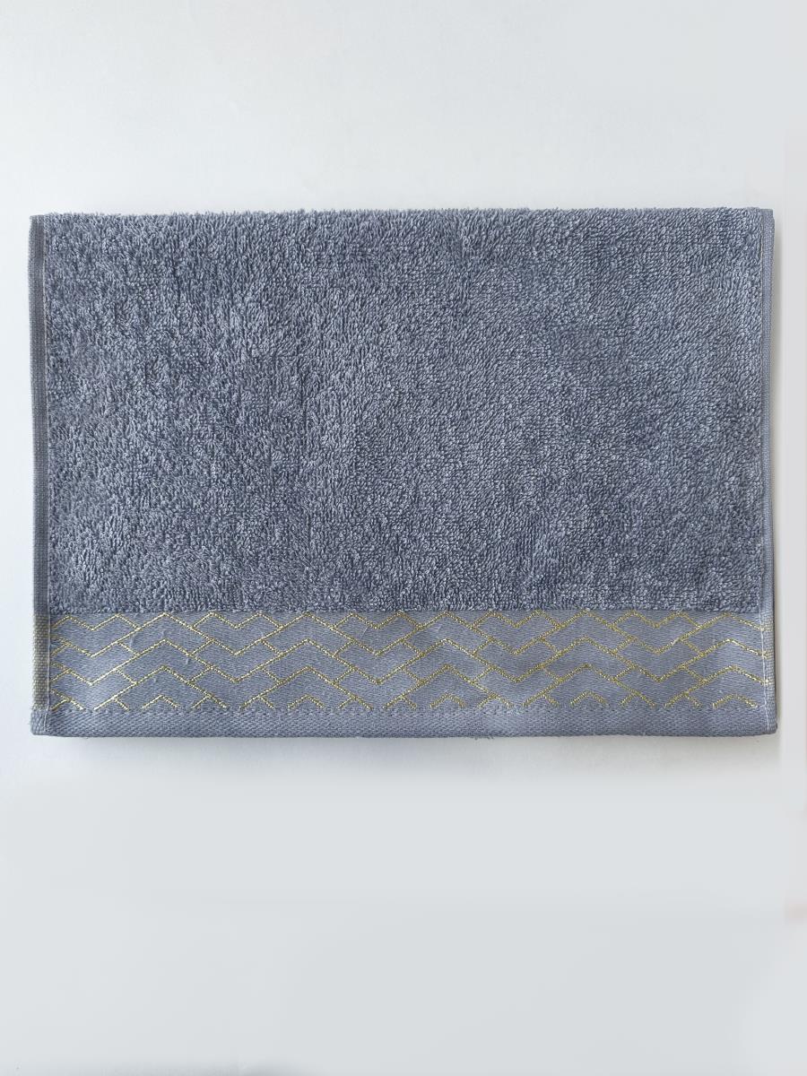 Полотенце махровое Fine Line бордюр Аманда , светло-серый - 2