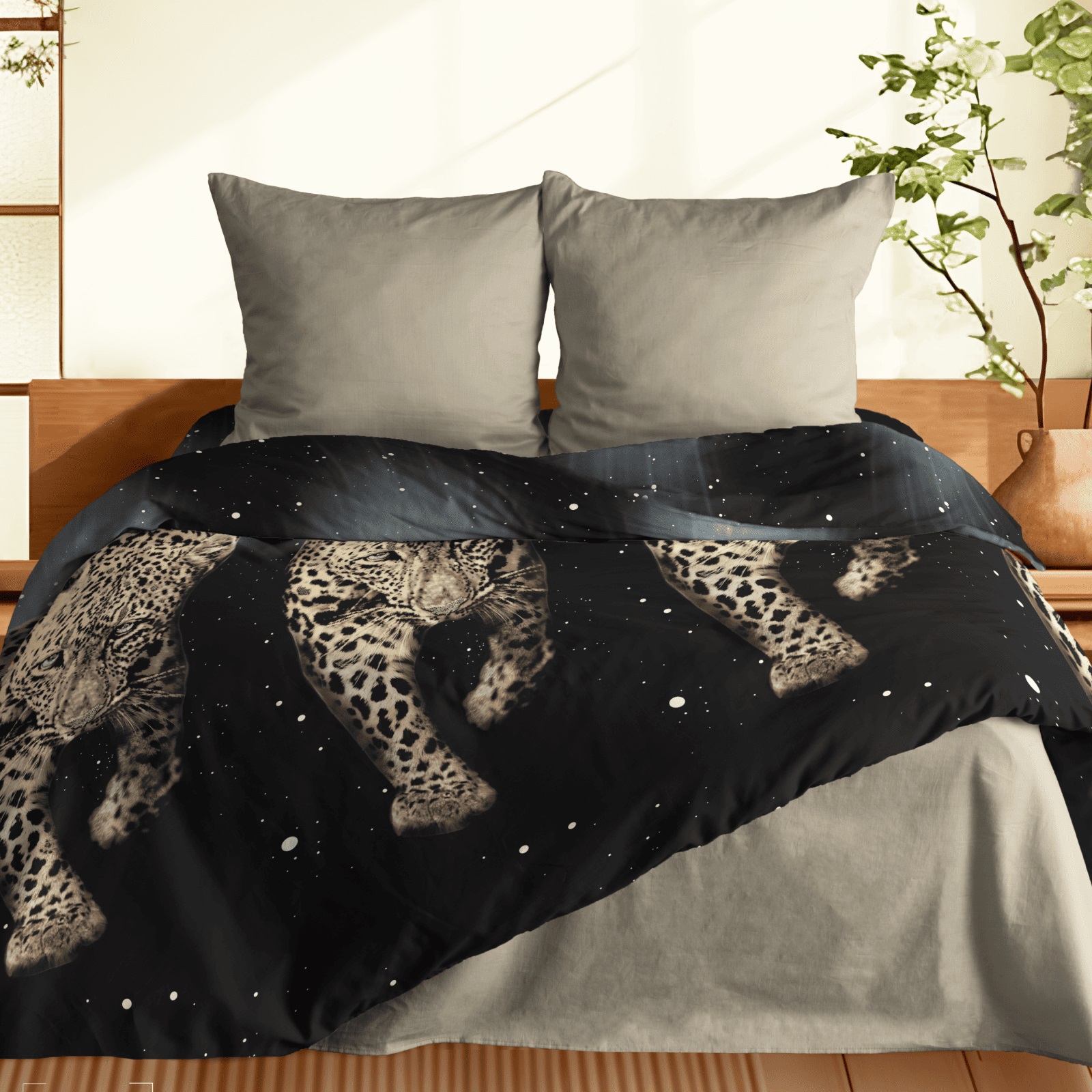 КПБ перкаль Fine Line рис.60310-1/43400-6 Леопард new - 0