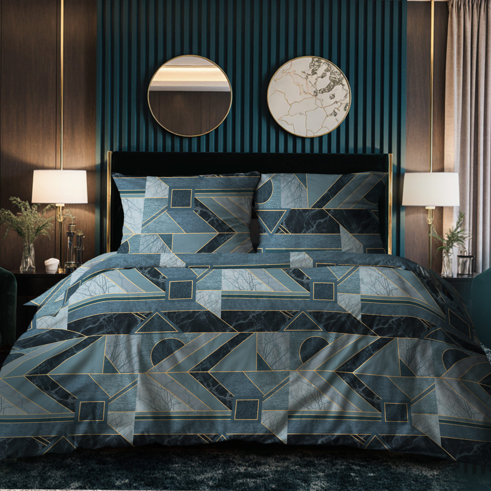 Бязь Премиум 220 см наб рис.72269-3 Нефрит - 0