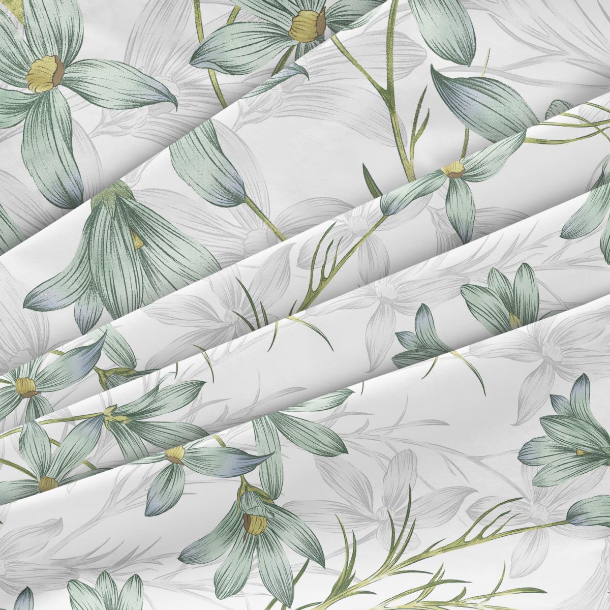 Бязь Премиум 220 см наб рис.50379-1 Утренний цветок (комп 996181, 996287) - 2