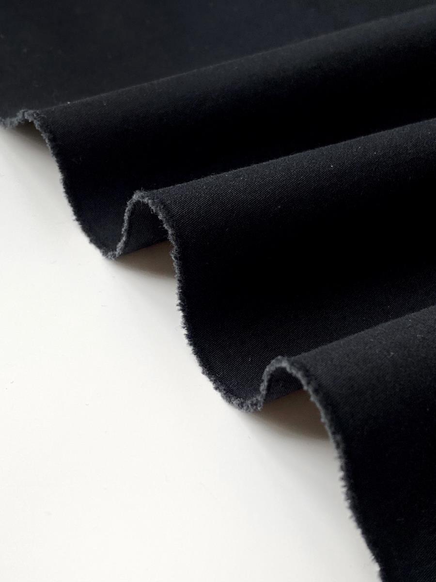 Ткань Габардин 100% п/э, 150г/м2 цв.черный - 0