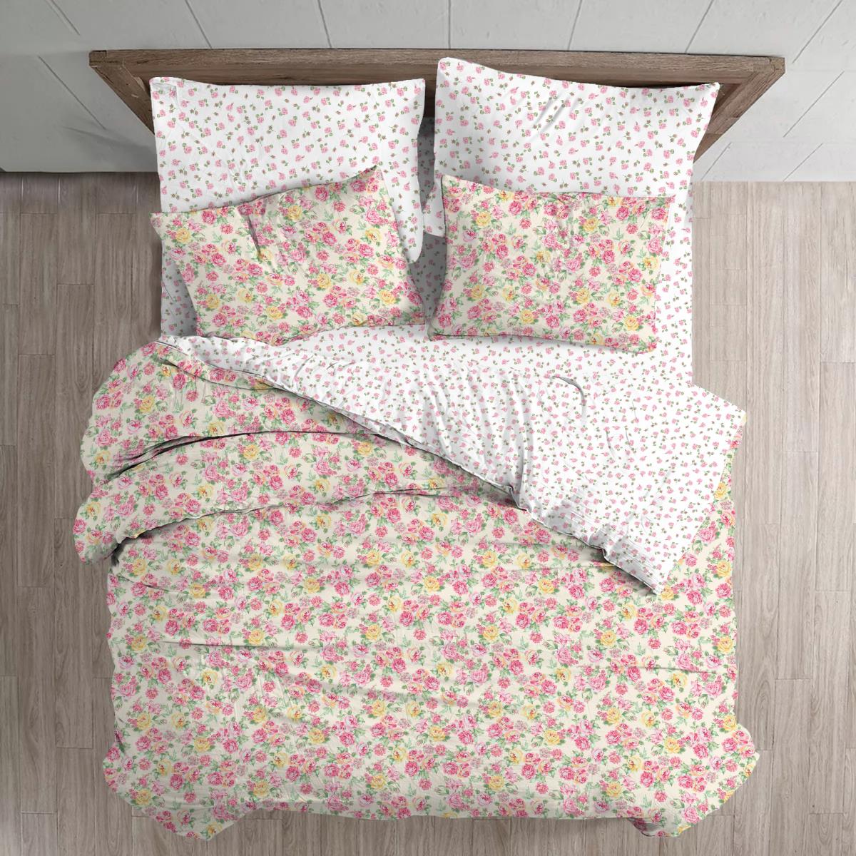 Бязь наб 220см рис.70928-1 Sharmant средние цветы - 0