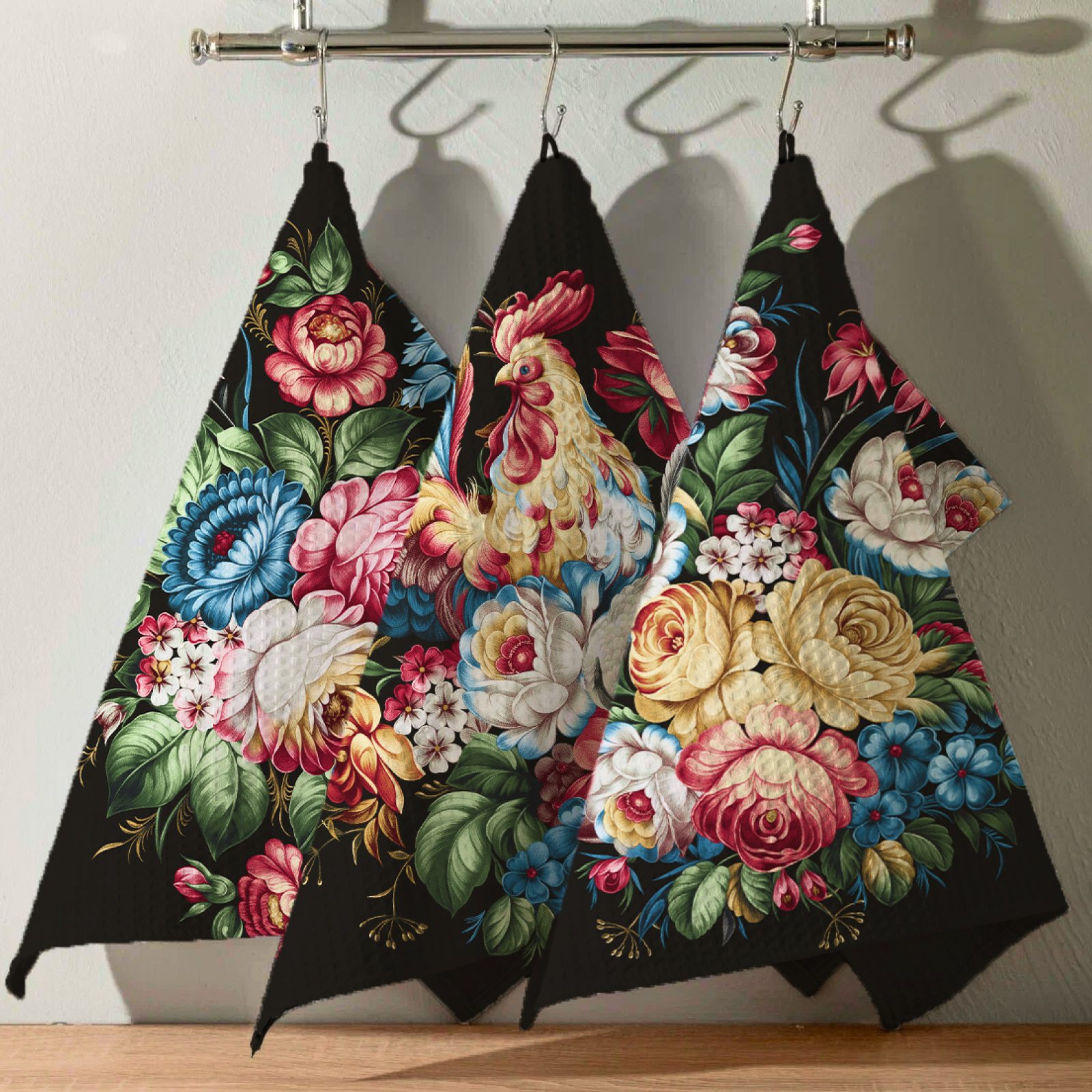 Полотно вафельное 150 см наб рис.29406-1 Жостово - 2