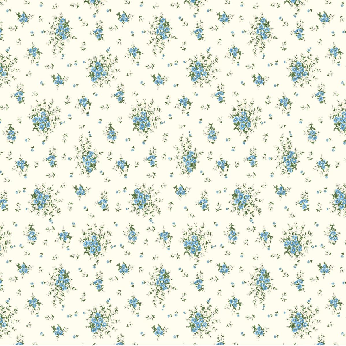 Перкаль 220 см наб рис.72209-1 Васильки - 1