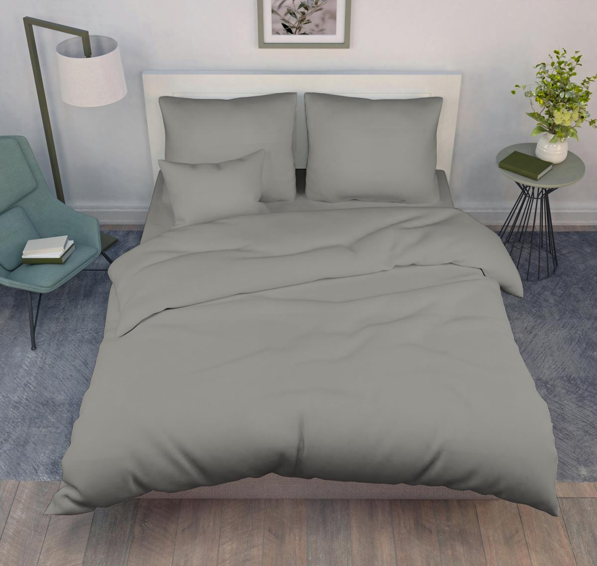 Сатин-страйп гл/кр Кр.Талка 240 см Грей - 0