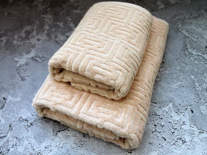 Полотенце махровое GEOMETRIC Бежевый - 0