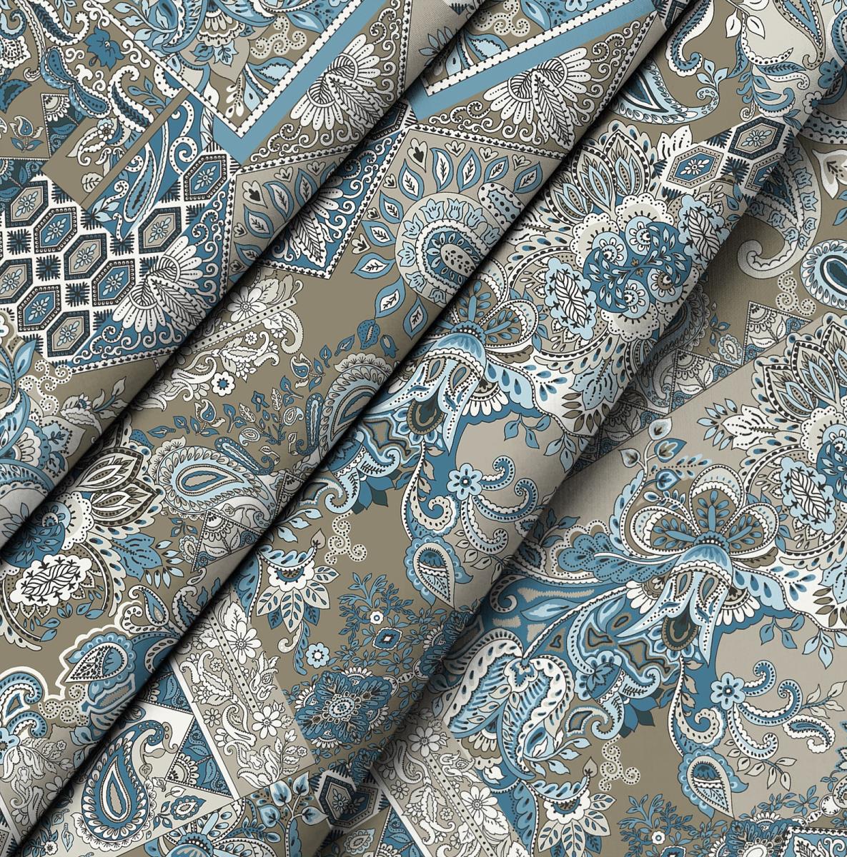 Бязь Премиум 220 см наб рис.72068-3 Новое пейсли - 2