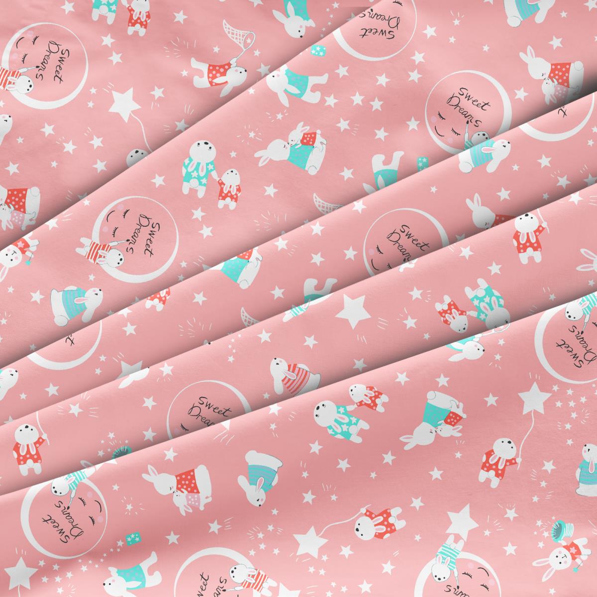 Фланель 90 см наб рис.64044-4 Космик розовый (комп 957528) - 0