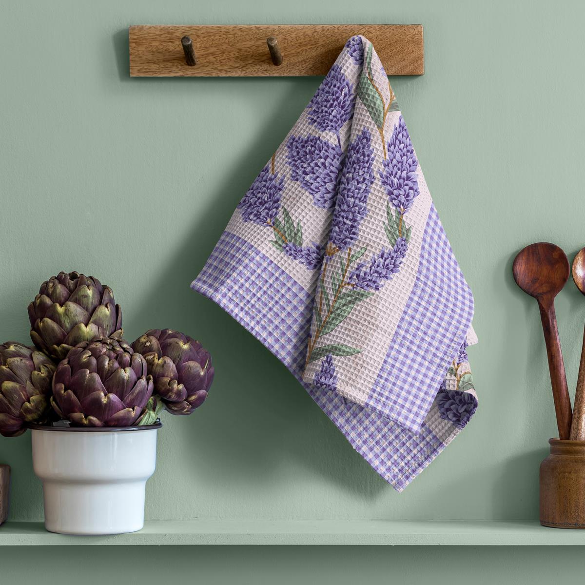 Полотно вафельное 50 см наб рис.29321-1 Мускари - 1