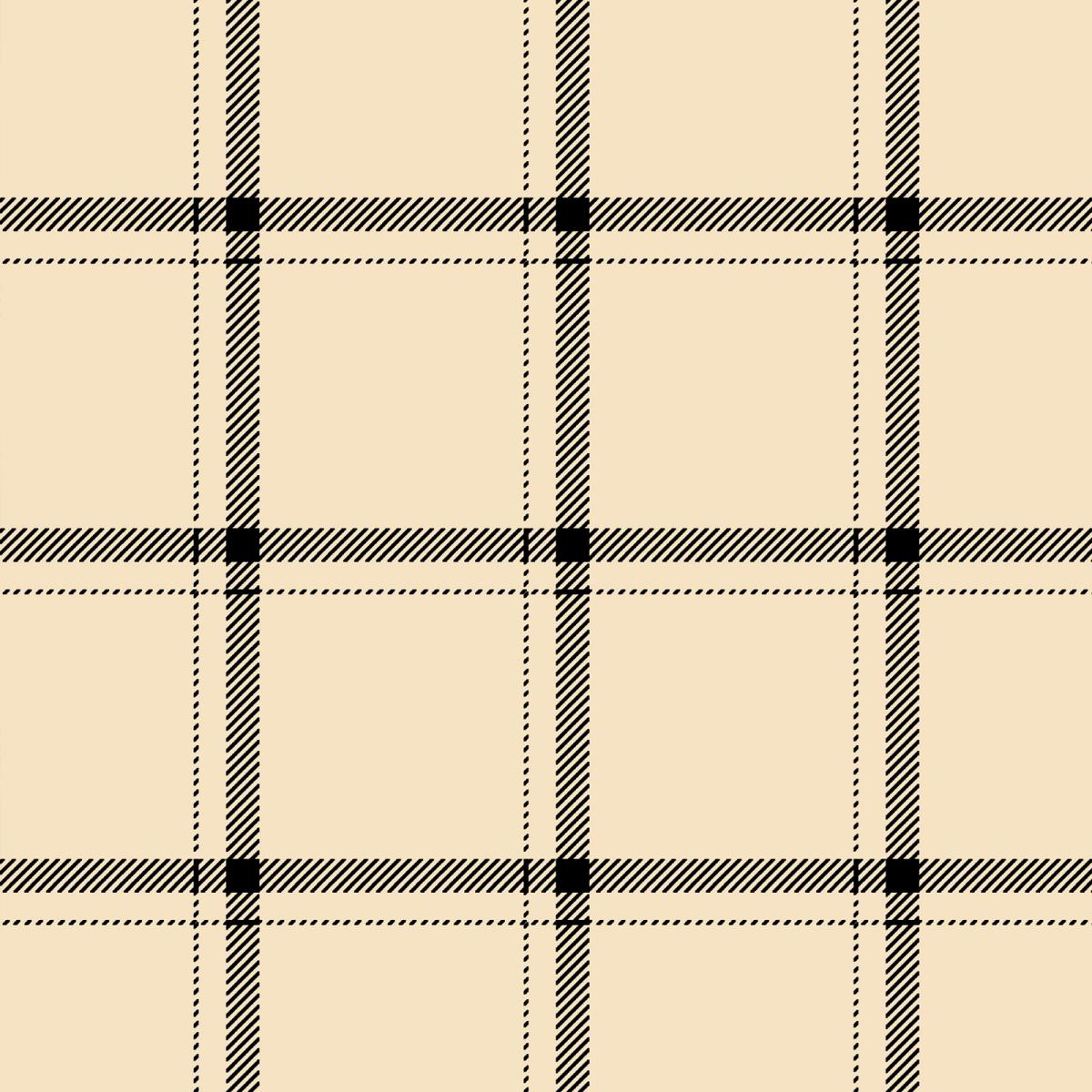 Рогожка 150 см наб рис.62057-1 Клетка бежевая - 1