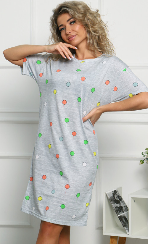 Туника жен Т-4359 серый меланж ДР - 0