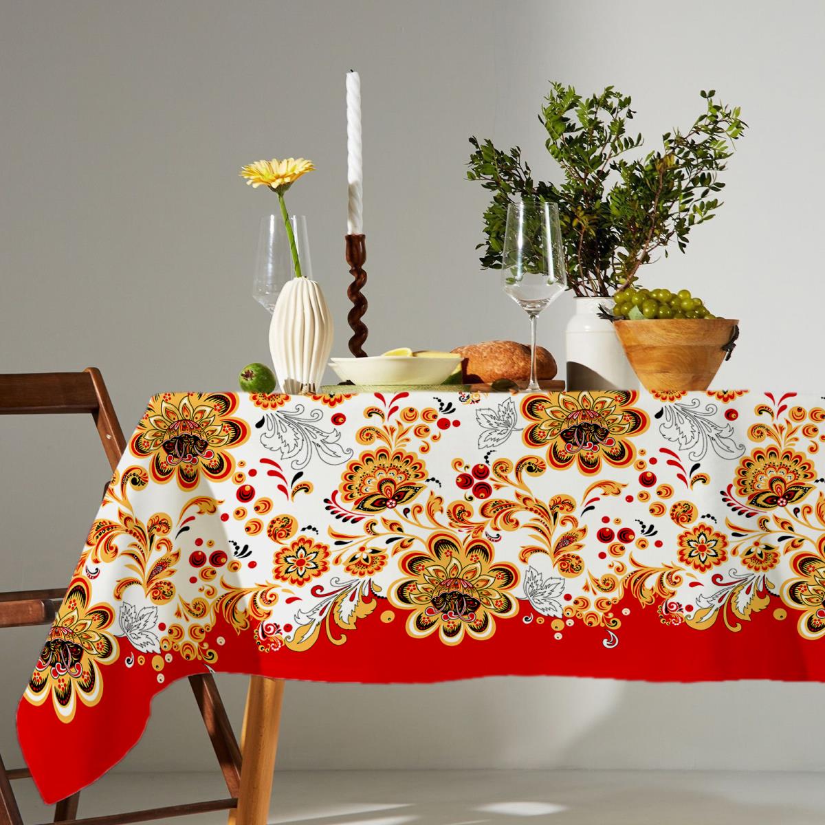 Рогожка 150 см наб рис.29407-1 Новая хохлома - 1