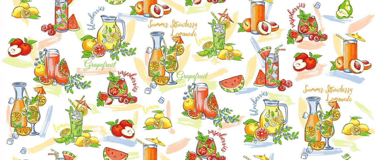 Рогожка 150 см наб рис.29034-1 Лимонад - 0