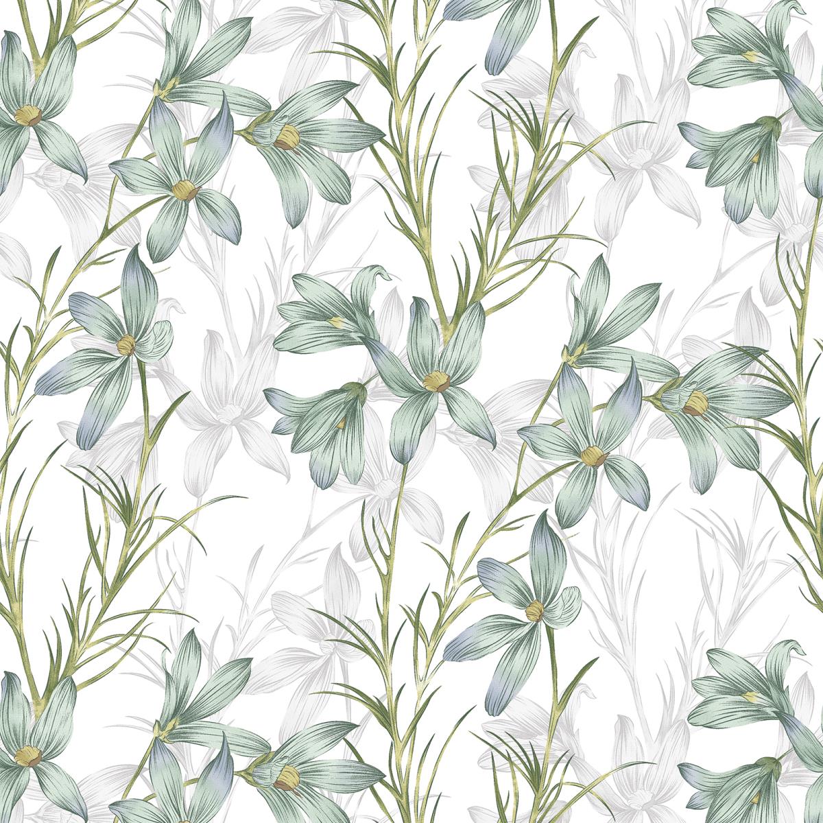 Бязь Премиум 220 см наб рис.50379-1 Утренний цветок (комп 996181, 996287) - 1