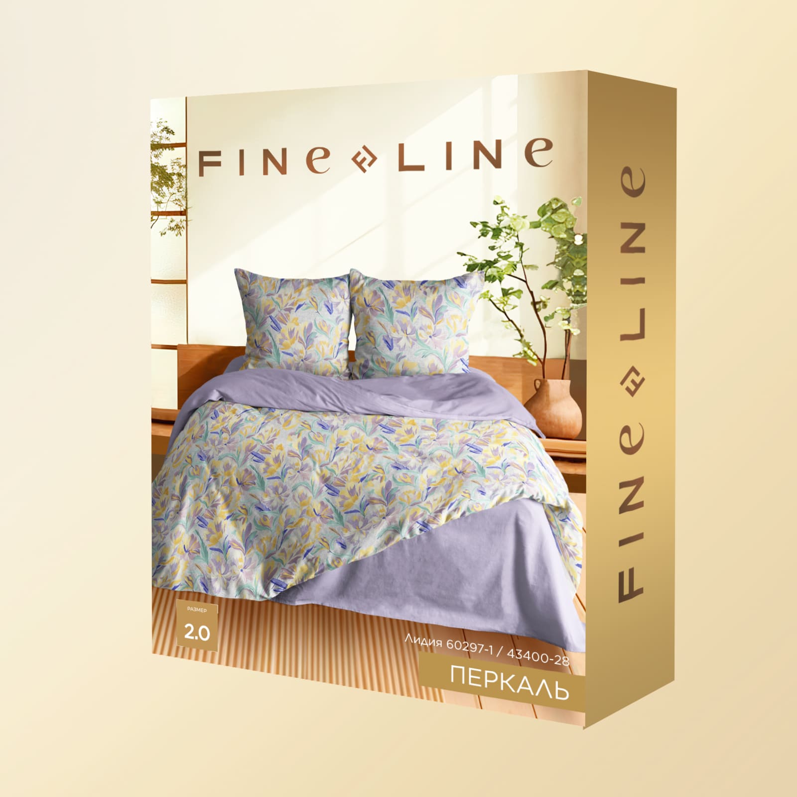 КПБ перкаль Fine Line рис.60297-1/43400-28 Лидия - 3