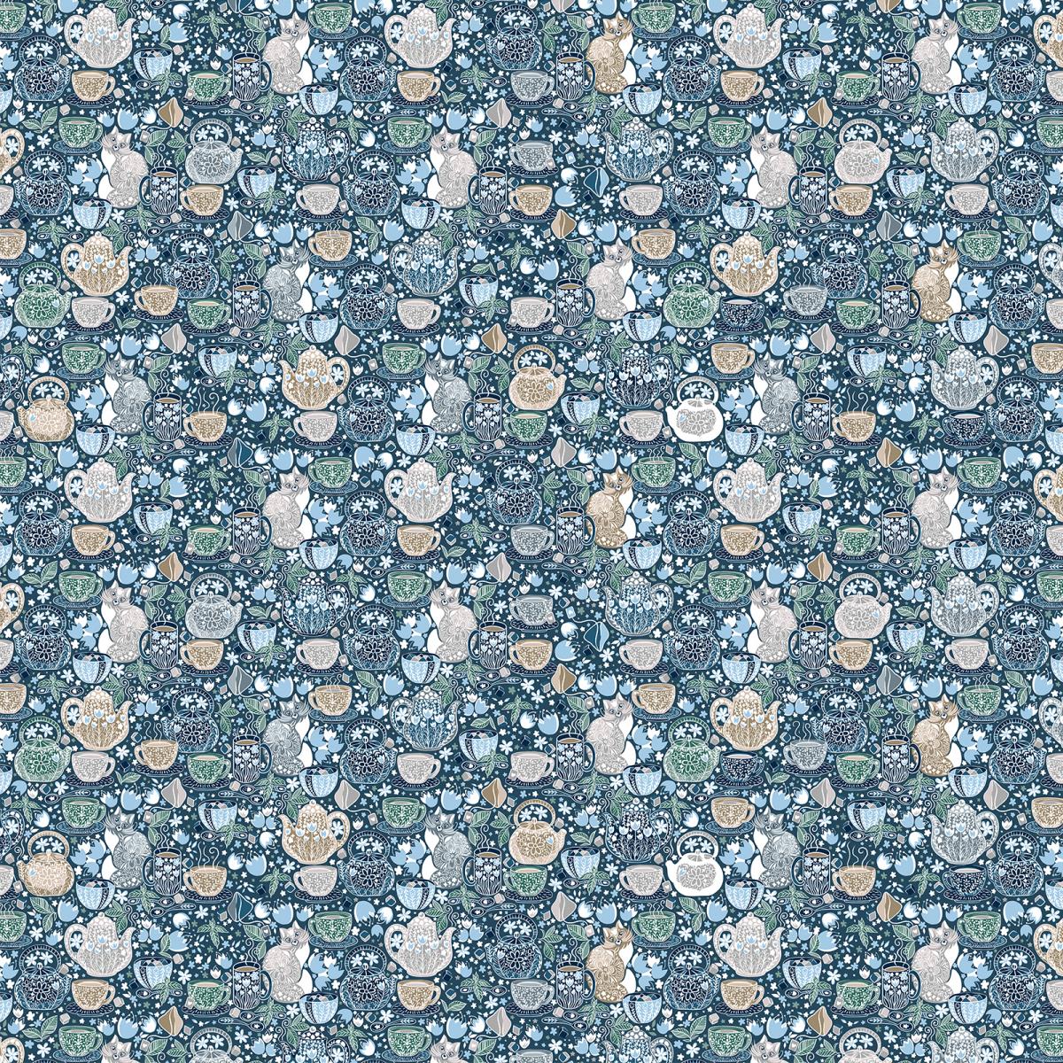 Рогожка 150 см наб рис.29316-2 Чаепитие - 0