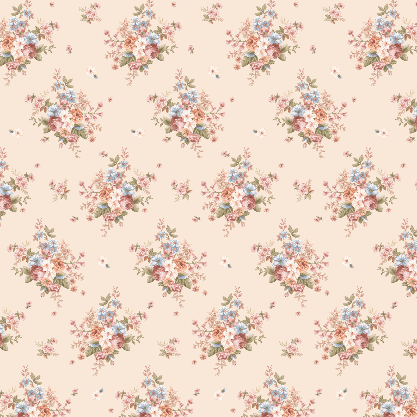 Перкаль 220 см наб рис.72248-1 Весенняя мечта - 1