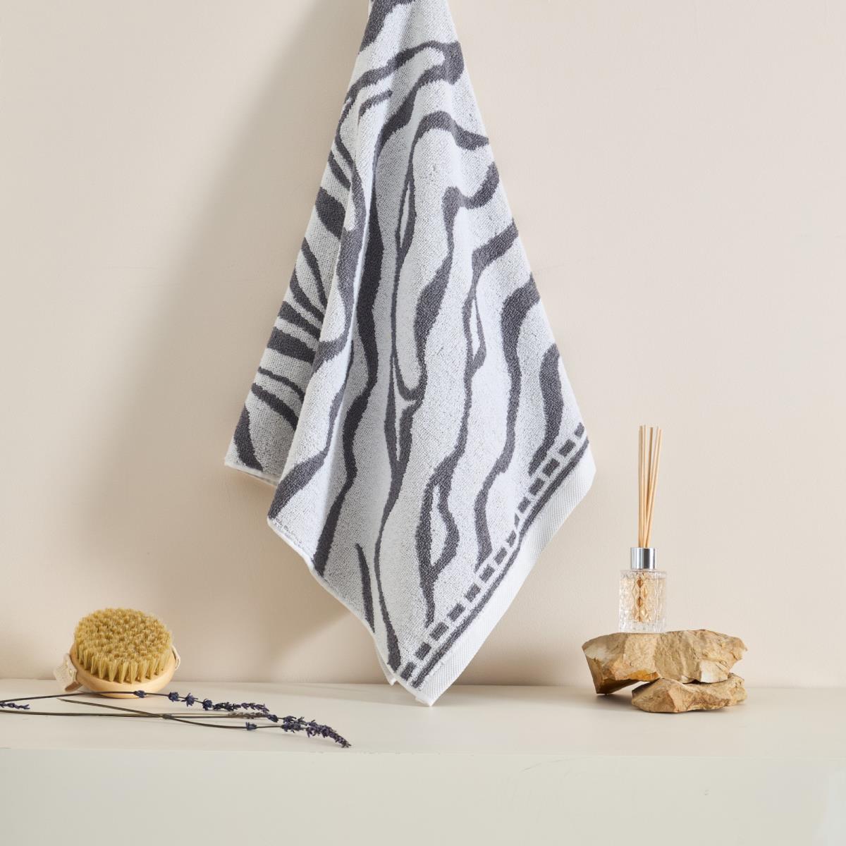 Полотенце махровое Fine Line Анималистика , серый, пестроткань - 1