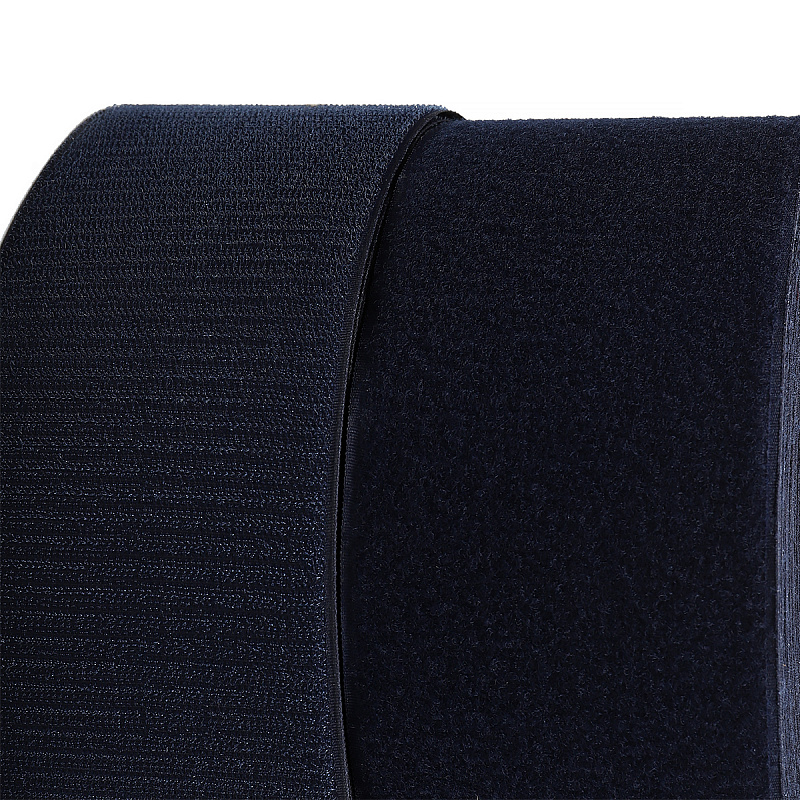 Липучка 100мм (крючок+петля) т.синяя - 0