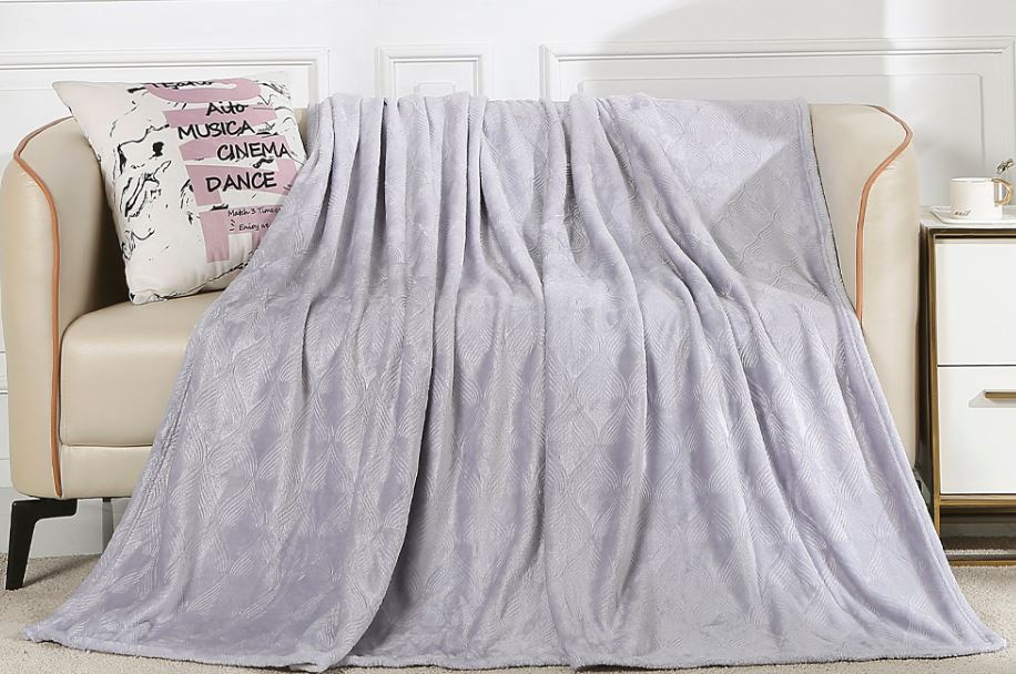 Плед велсофт Fine Line MAGNOLIA 007-MAG- светло-серый - 0