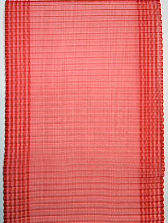 Лента капрон 110 мм арт 1692 Гофре красная - 0