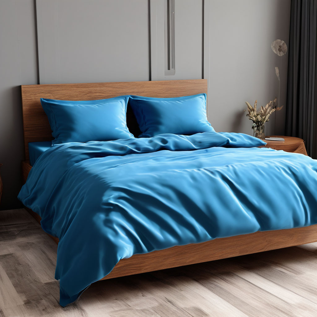 КПБ поплин Синий - 0